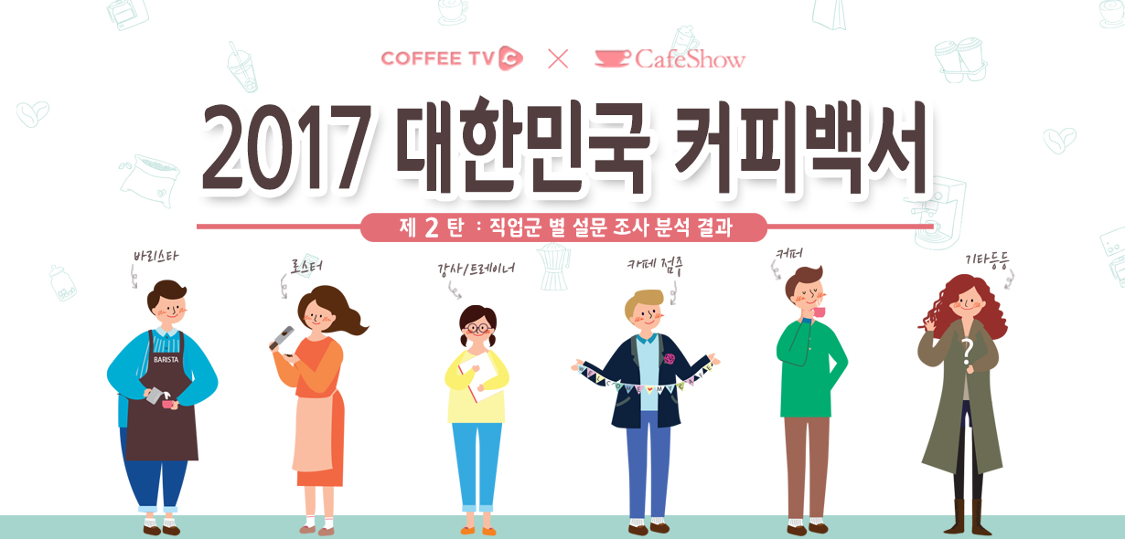 대한민국 커피백서 2탄 <직업군별 설문조사> 5부