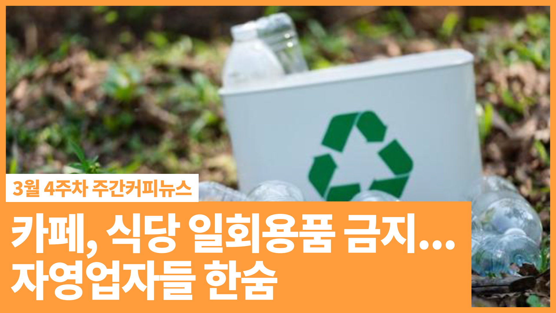 카페, 식당 일회용품 금지... 자영업자들 한숨 | 3월 4주차 주간커피뉴스