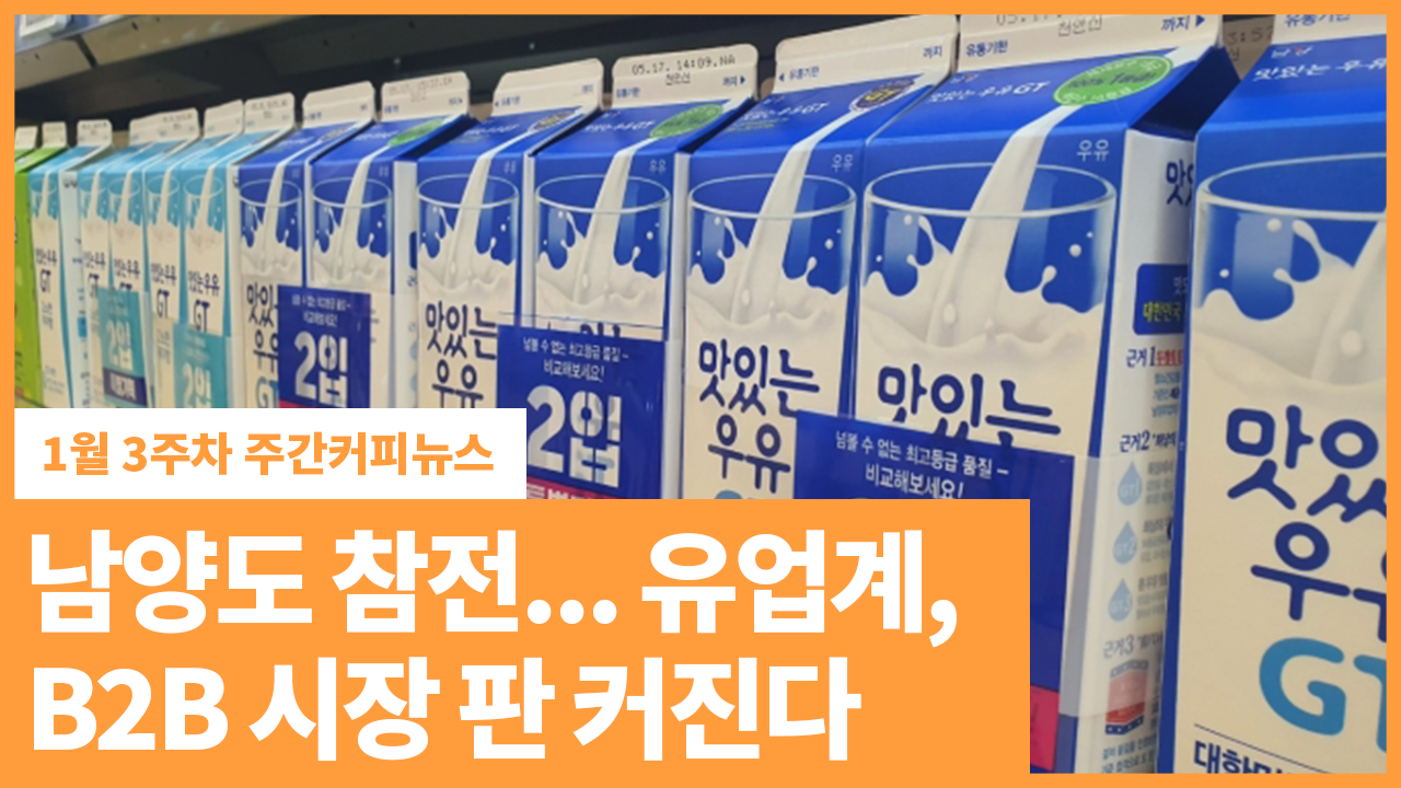 남양도 참전... 유업계, B2B 시장 판 커진다 | 1월 3주차 주간커피뉴스